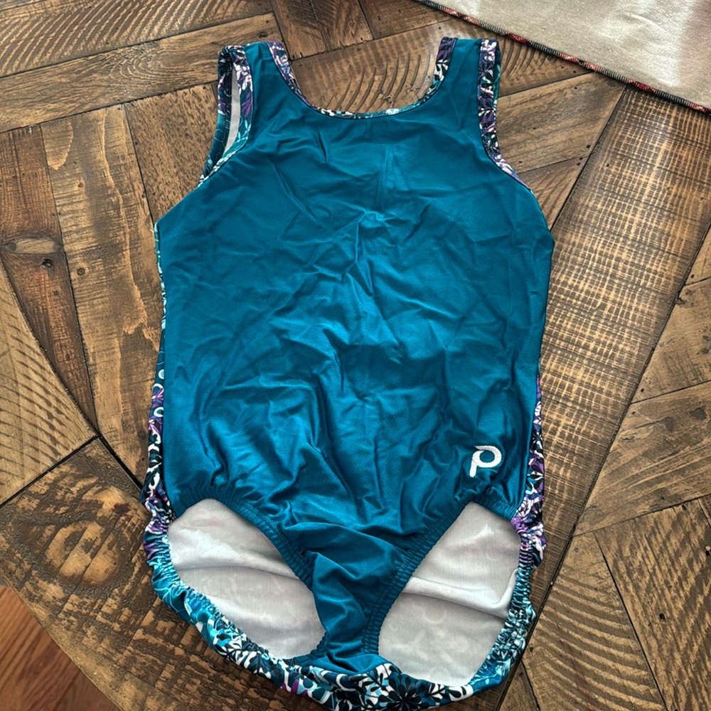 Plum Gymnastic Leotard. Youth size XL